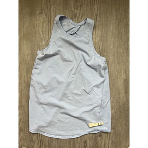 Lululemon Sz M Open Up Tie Back Tee Light Blue‎ Short Sleeve Shirt Top